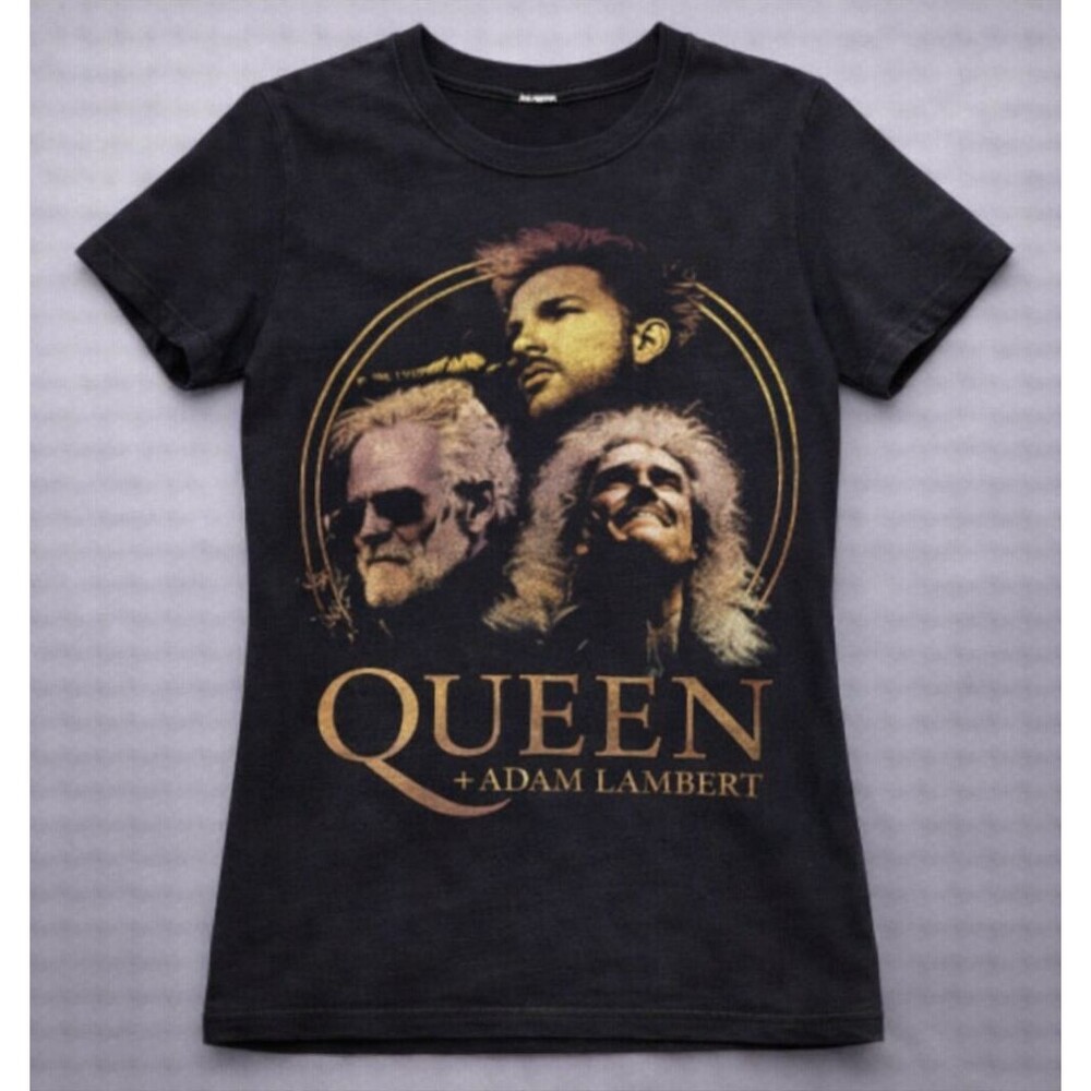 Queen Adam Lambert T Shirt Womens S Rhapsody Tour 2019 Concert Band Graphic Tee